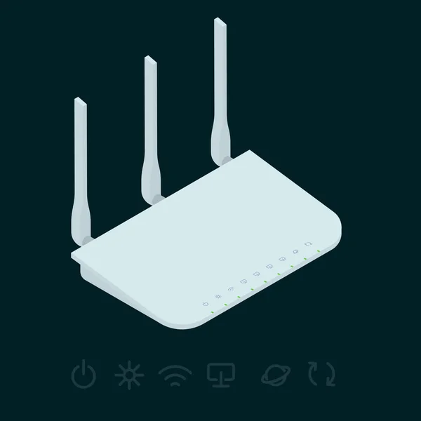 Vezeték nélküli wi-fi router — Stock Vector