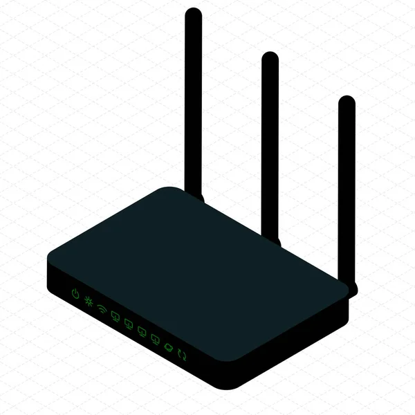 Vezeték nélküli wi-fi router — Stock Vector