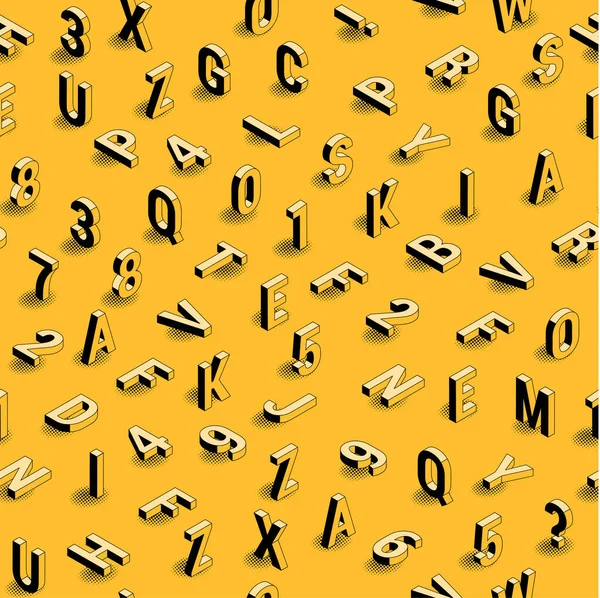 Nahtloser Hintergrund mit Buchstaben — Stockvektor