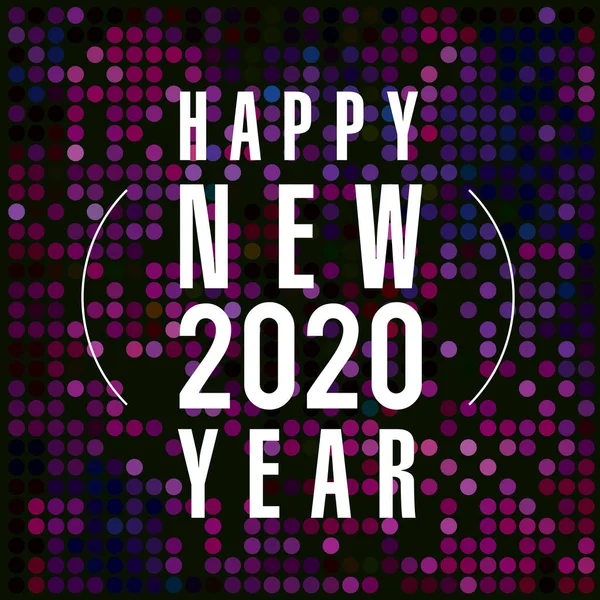 Illustrazione vettoriale di felice anno nuovo oro e colletti neri posto per il testo palle di Natale 2019 2020 — Vettoriale Stock