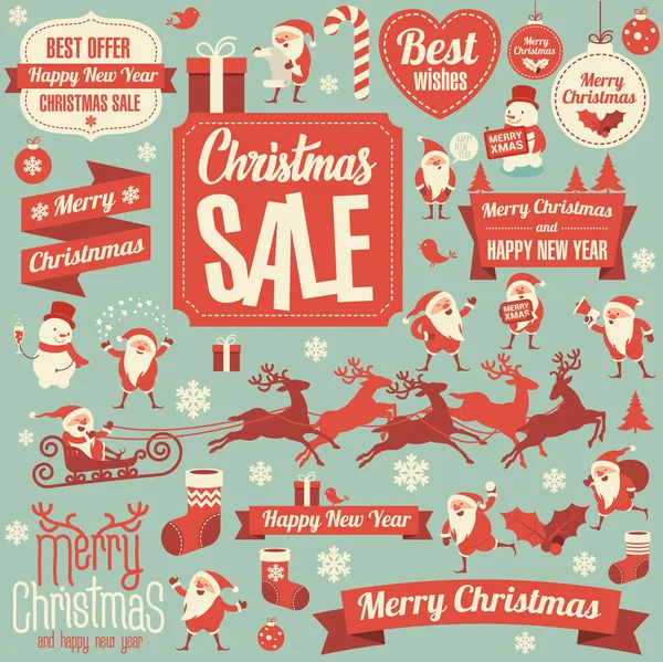 Christmas design element set — Stock Vector