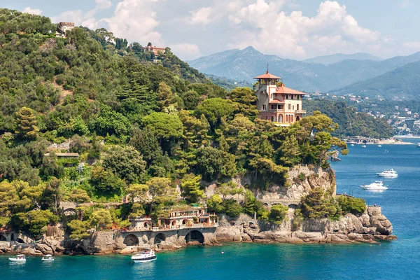 Cape w pobliżu Portofino, Włochy. — Zdjęcie stockowe