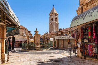 Küçük kare eski şehir Kudüs, İsrail.