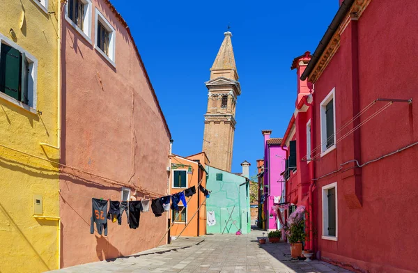 Pensões em Burano, Italia . — Fotografia de Stock