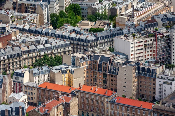 Edifícios parisienses como visto de cima . — Fotografia de Stock