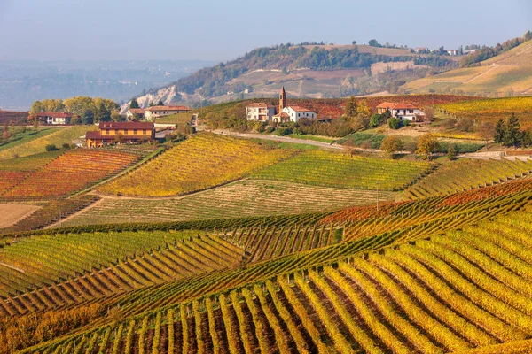 İtalya renkli sonbahar bağ.