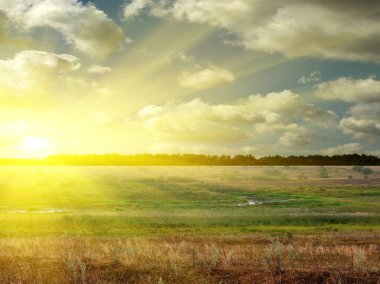  Güzel Sihirli yatay, renkli bulutlar