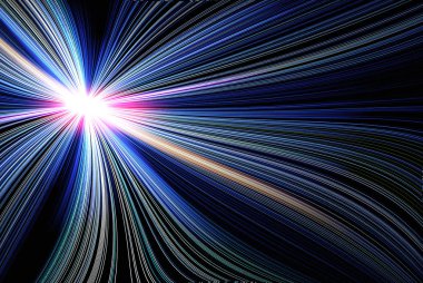 Bir gece yolda hız hareket güzel soyut görüntüsü