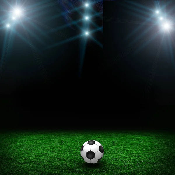 Soccer green field — Stock Photo, Image