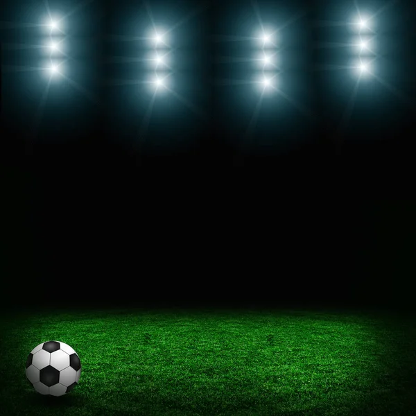 Fotbollsplanen grön — Stockfoto