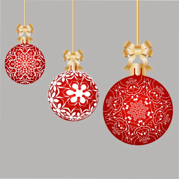 Christmas Card Beautiful Balls — Stock Photo, Image