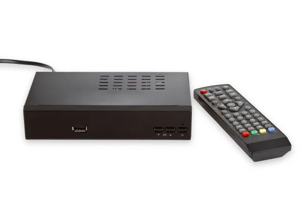 Satellite Receiver with Remote control — Stock Photo, Image