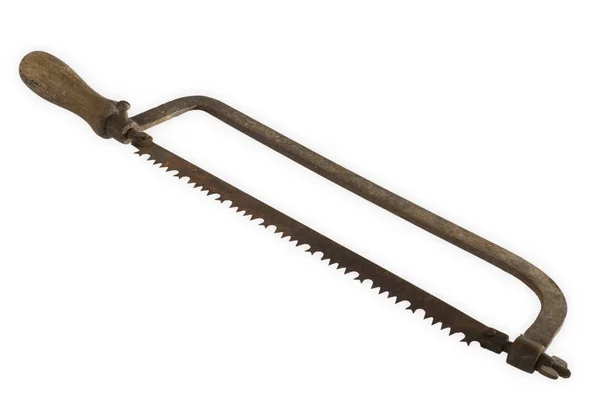 Old rusty hand saw — Stock Photo, Image
