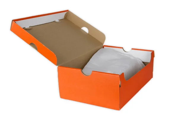 Orange shoe box — Stock Photo, Image