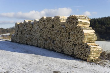Kış woodpiles
