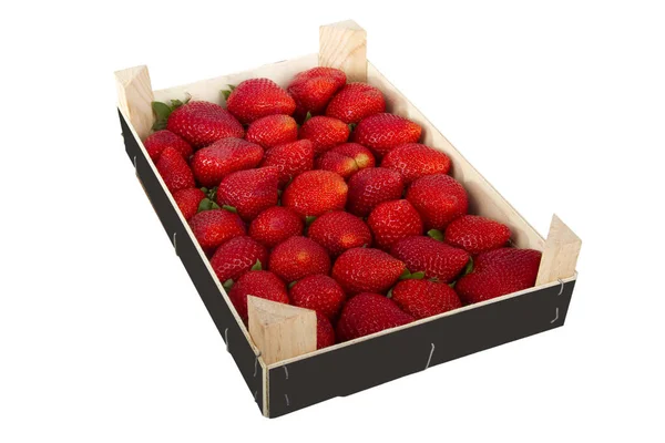 Röda färska jordgubbar — Stockfoto