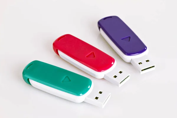 USB birden parlamak sopa — Stok fotoğraf