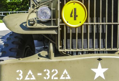 Klasik askeri Dodge Prestone detayları