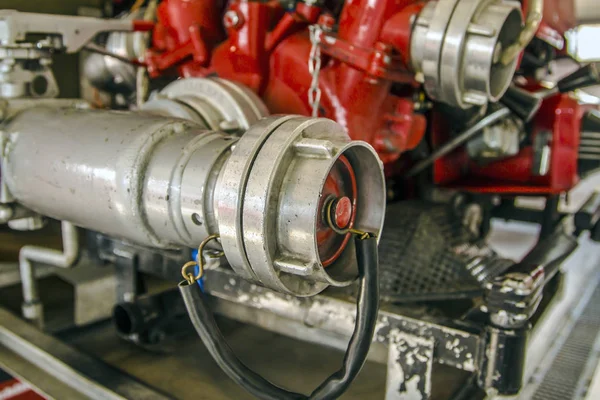 Inside of a fire truck — Stock Photo, Image