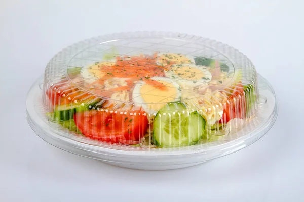 Salad Plate to go — Stock Photo, Image