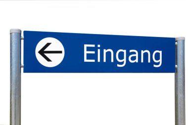 Mavi giriş işareti