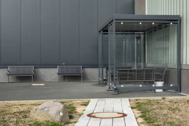 Modern açık hava rahatlama alanı 