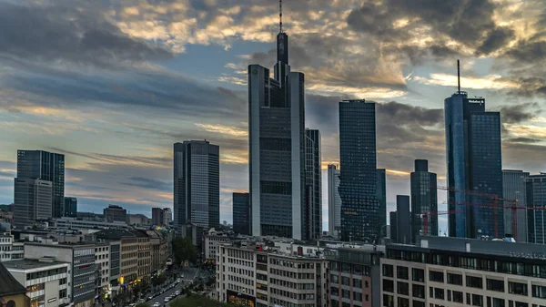 Vista sulla città del centro di Francoforte — Foto Stock
