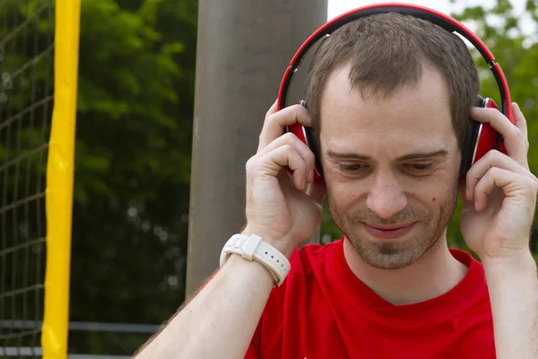 Sporten met muziek — Stockfoto