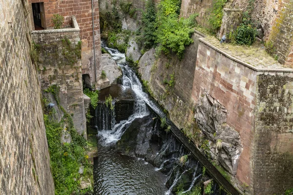 Stream Leuk Saarburgban — Stock Fotó