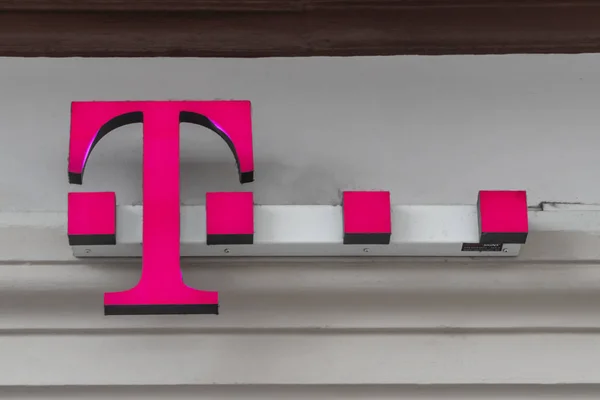 Trier Alemania Septiembre 2019 Logo Deutsche Telekom Las Tiendas Punkt — Foto de Stock