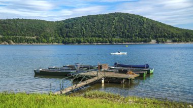 Marina yazın Hessen, Almanya 'da Edersee' de