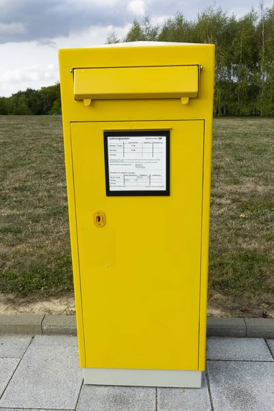 Wetzlar Niemcy Września Skrzynka Pocztowa Deutsche Post Lipca 2011 Wetzlar — Zdjęcie stockowe