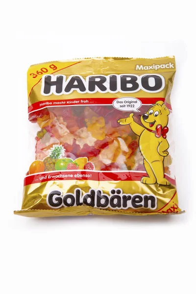 Huettenberg Németország 2020 Product Shot Haribo Sweets Elszigetelt Fehér — Stock Fotó