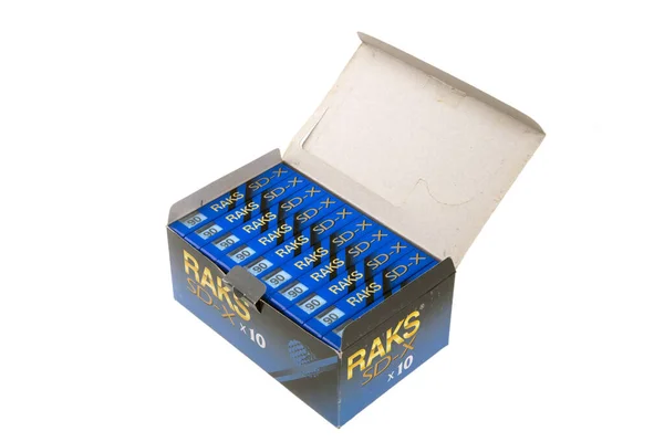 Giessen Alemania 2019 Raks Tapes Product Shot Package Con Cintas — Foto de Stock