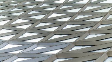Frankfurt, Almanya - 5 Ekim 2019: Gelecekçi alışveriş merkezi Myzeil, Frankfurt am Main 'deki soyut mimari.