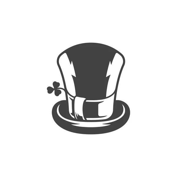 Sombrero Leprechaun Aislado en el icono del vector de fondo blanco — Vector de stock