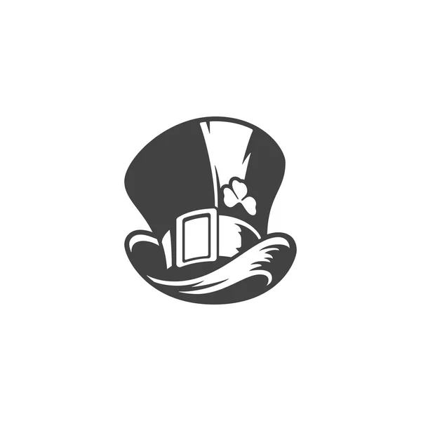 Sombrero Leprechaun Aislado en el icono del vector de fondo blanco — Vector de stock