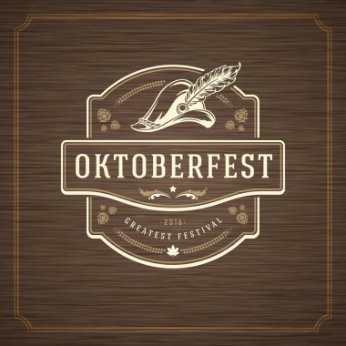 Oktoberfest tebrik kartı veya dokulu arka plan olarak görüntüle. Bira Festivali kutlama.