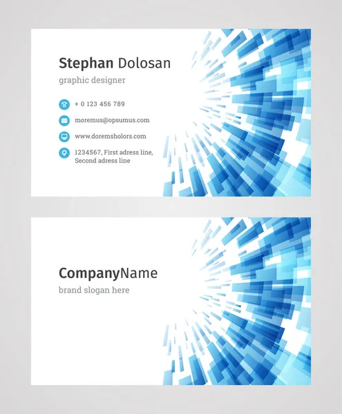 Δημιουργική επαγγελματική κάρτα πρότυπο μοντέρνο σχεδιασμό — Διανυσματικό Αρχείο