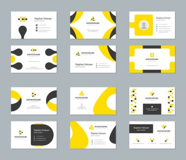 Kartvizit şablonları kümesi Tasarla