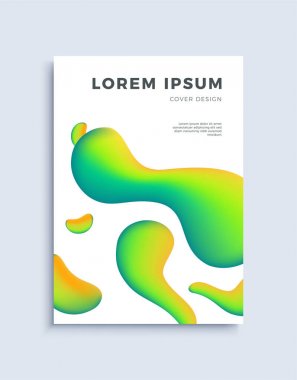 Modern arka kapak tasarım şablonu.