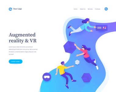 Arttırılmış gerçeklik kavramı iş akışı uçuşları veya yükseltme insanları ve sosyal medya simgeleriyle etkileşim