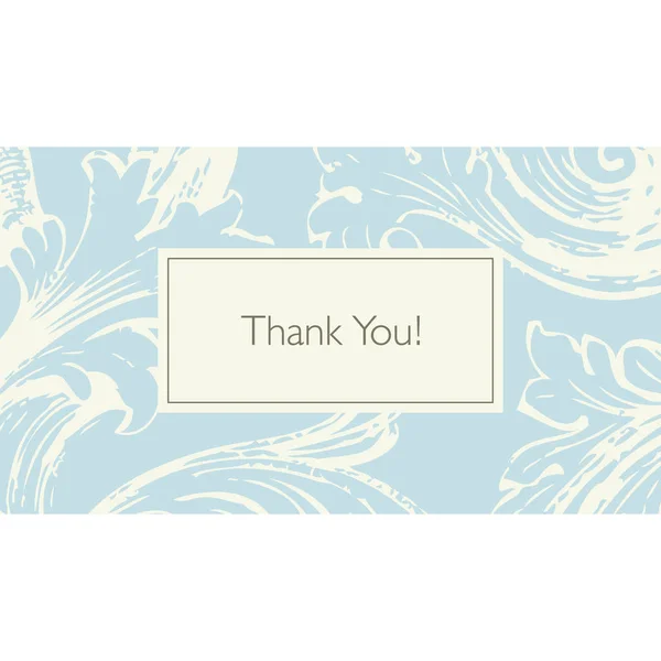 Thank you card - graphic design element — Stock Vector