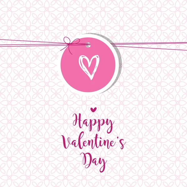 Valentine's card with copy space. Template. Graphic design element. — Stock Vector