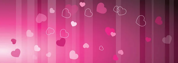 Valentijnsdag banner met kopie ruimte. Sjabloon. Grafisch ontwerpelement. — Stockvector