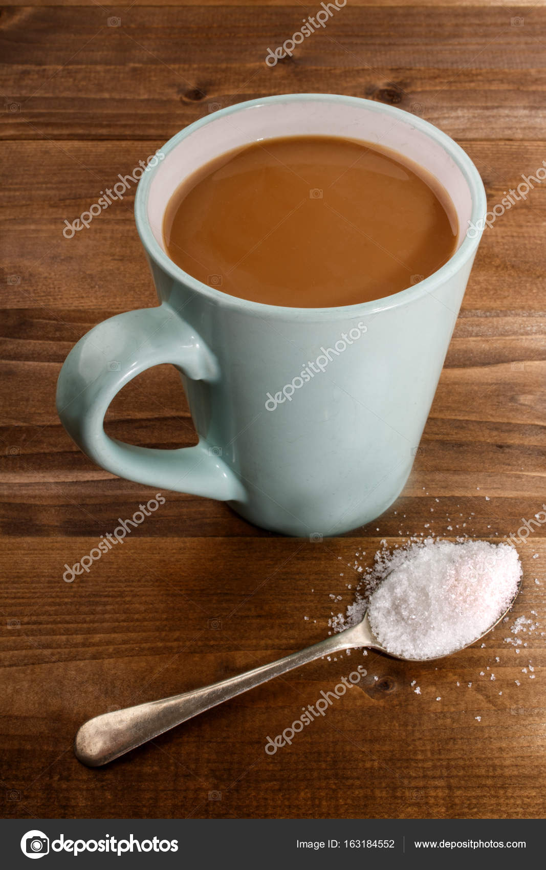 Sucre Une Cuillère AméricainLait Sur Photographie Café Et — 8vwn0ONm