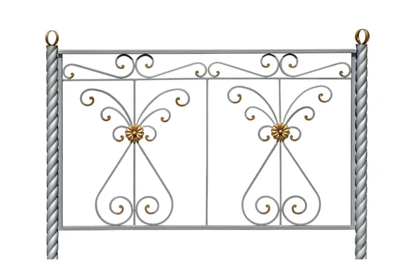 Decorative fence with rosettes. — Stock Photo, Image