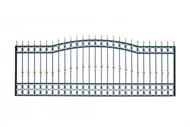 Bir kemer ile demir çit.