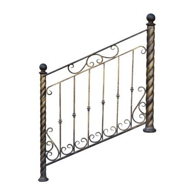  Dekoratif süsler ile korkuluk.