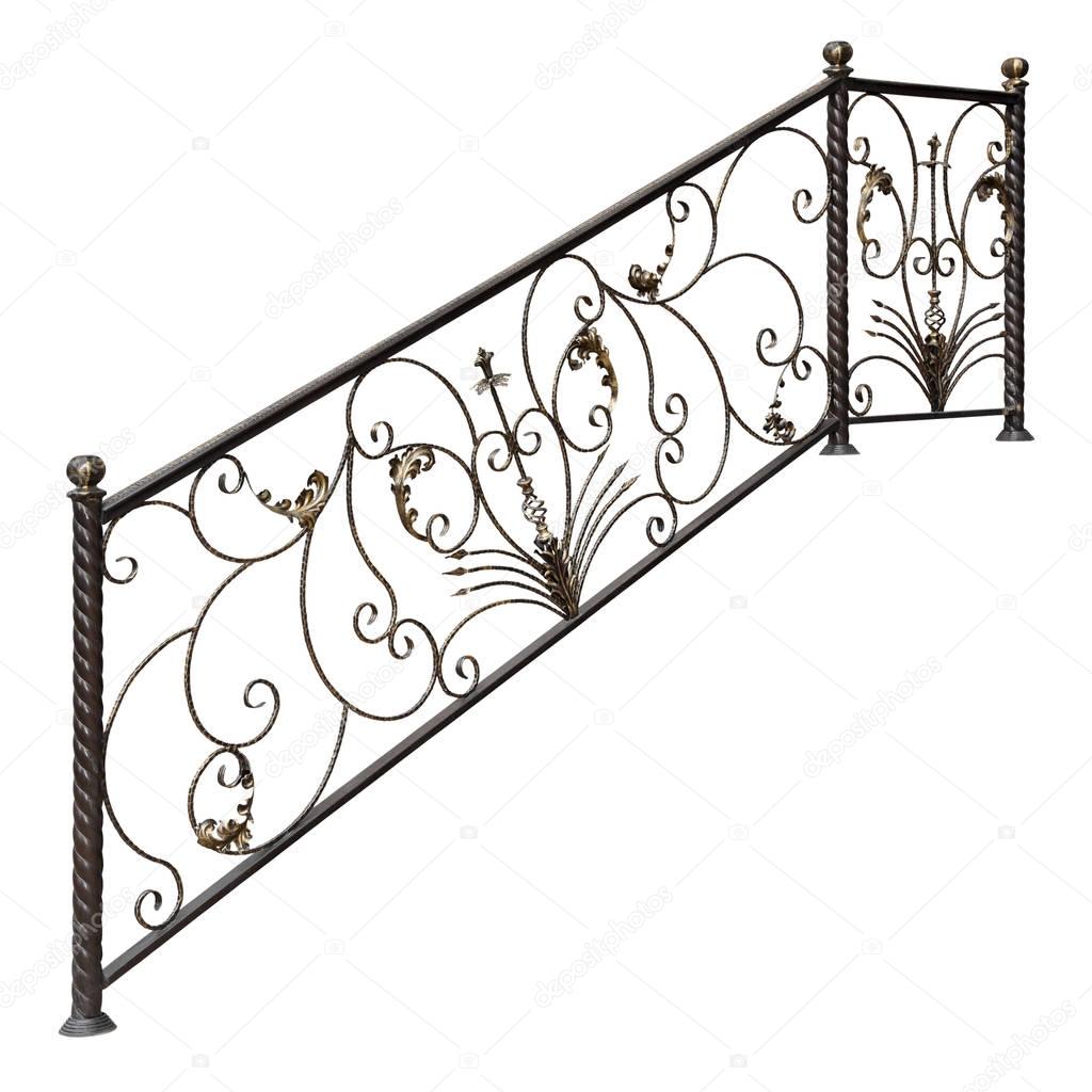 Modern decorative metal railing